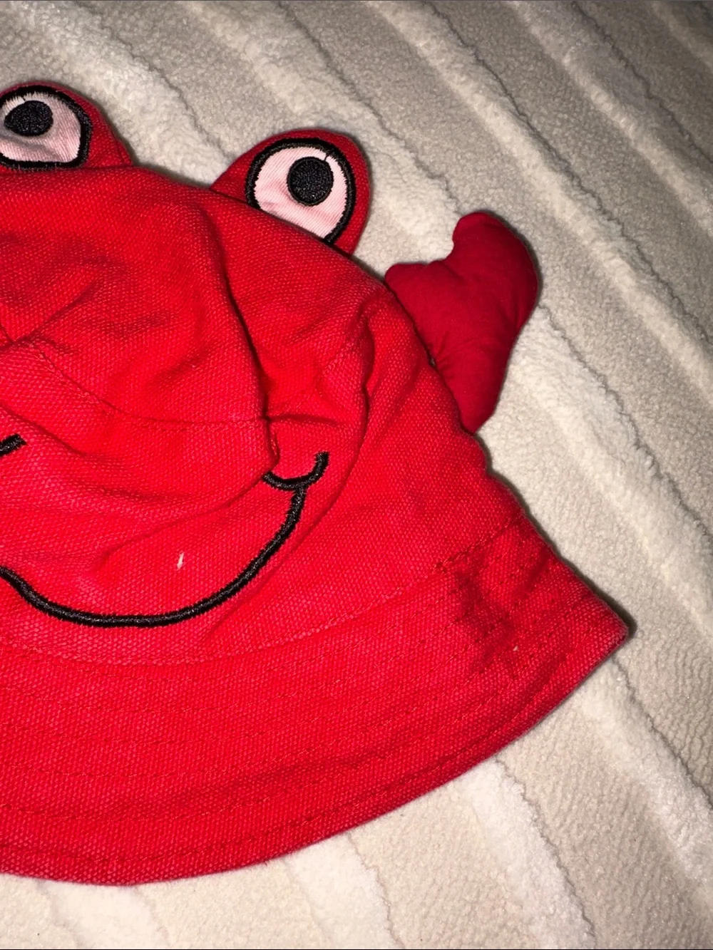 Red Kids Crab Bucket Hat - Cute Sun Hat